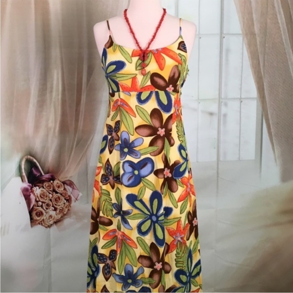 R•U•N•V•S Runvs Sleeveless Maxi Floral
Summer Dress S